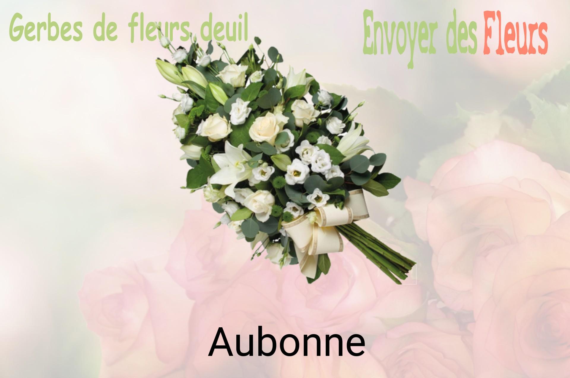 Gerbe de fleurs de deuil livrée à Aubonne